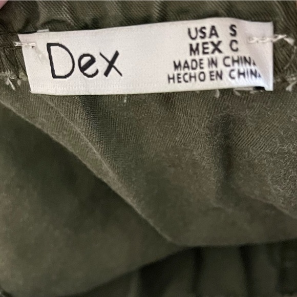 NWT Dex Olive Green Wash Lightweight Mini Skirt Size Small - Picture 8 of 8